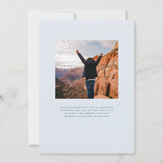 Mal ! Faire-part photo de diplôme (Dos)