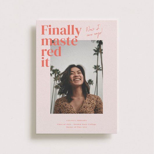 Mal ! Faire-part photo de diplôme