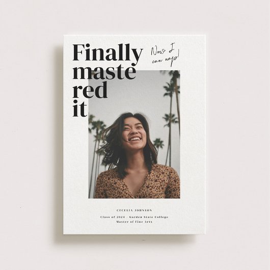 Mal ! Faire-part photo de diplôme