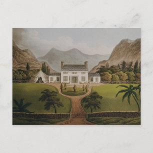 Mal-Maison van Bonaparte in St.Helena, 1821 Briefkaart