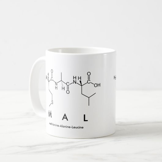 Mal peptide nom mug (Devant gauche)