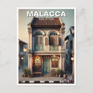 Malacca Historic House Shophouse Maleisië Briefkaart