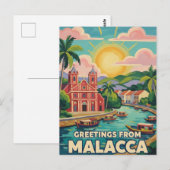 Malacca  Malaysia Briefkaart (Voorkant / Achterkant)