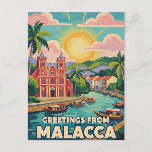 Malacca  Malaysia Briefkaart (Voorkant)