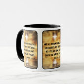 Malachi 3:12 KJV Bijbel Verse Pic Two-Tone Mok (Voorkant links)