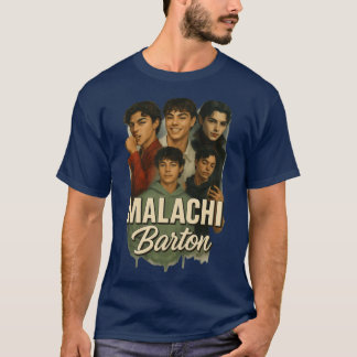 Malachi geschilderde collage vrienden jongen t-shirt