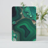 Malachiet Cu6CO3(OH)2 Bedankkaart (Staand voorkant)