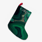 Malachiet Cu6CO3(OH)2 Kleine Kerstsok (Voorkant (Hangend))