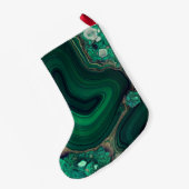 Malachiet Cu6CO3(OH)2 Kleine Kerstsok (Achterkant (Hangend))