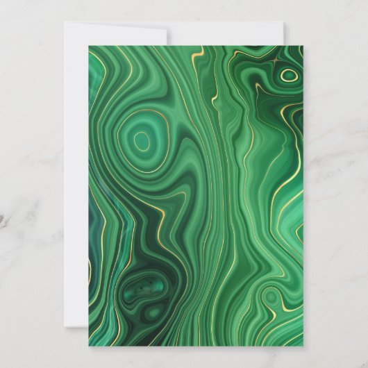 Malachiet en Gouden Agaat Beperkte Gastlijst Aankondiging (Achterkant)