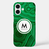 Malachietmineraalmonogram Case-Mate iPhone Case (Achterkant)
