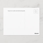 Malachietvlinder op paarse bloem briefkaart (Achterkant)