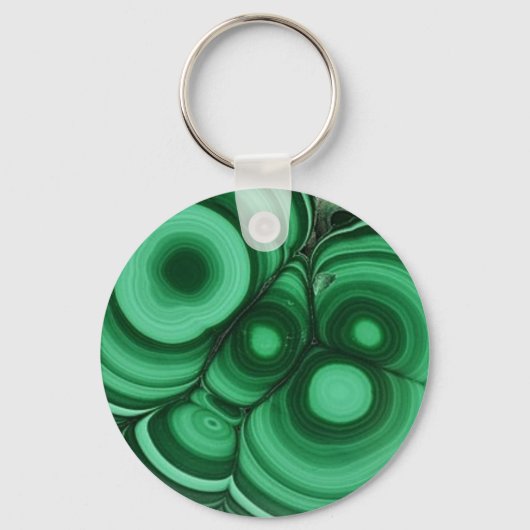 Malachite Bullseye Sleutelhanger (Voorkant)