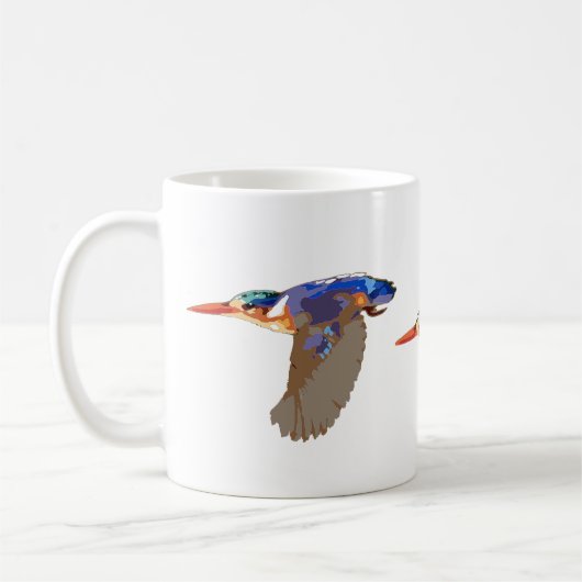 Malachite Kingfisher mok (Links)