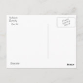 Malachite op een blad briefkaart (Achterkant)