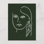 Malachite Portrait Briefkaart (Voorkant)