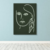 Malachite Portrait Canvas Afdruk (Insitu (Houten vloer))