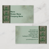 Malachite Triskel Visitekaartje (Voorkant / Achterkant)