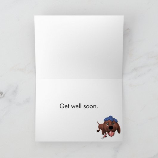 Malade comme carte de chien (Intérieur)