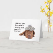 Malade en tant que "vous savez ce qui" ? Carte de (Fleur jaune)