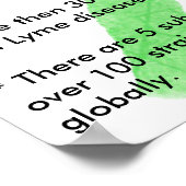 Maladie de Lyme Faits Poster éducatif (Coin)