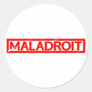 Maladroit Stamp Ronde Sticker