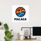 Malaga 3 poster (Thuiskantoor)