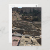 Malaga; amfitheater briefkaart (Voorkant / Achterkant)