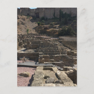 Malaga; amfitheater briefkaart