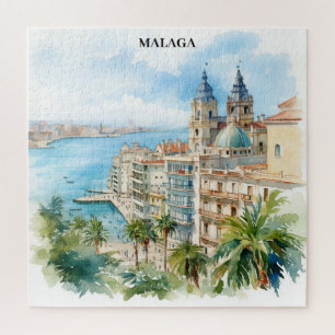 Malaga Andalusië Spanje Reizen Legpuzzel
