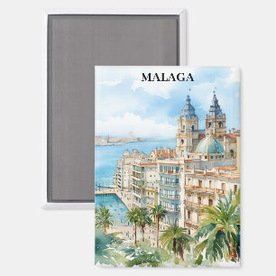 Malaga Andalusië Spanje Reizen Magneet