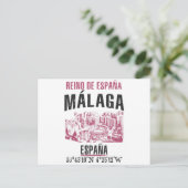 Málaga Briefkaart (Staand voorkant)