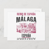 Málaga Briefkaart (Voorkant / Achterkant)