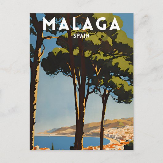 Malaga Briefkaart (Voorkant)