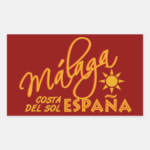 Málaga España autocollants personnalisés