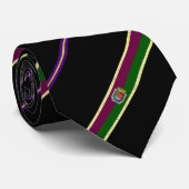 Malaga gestreepte vlag stropdas (Opgerold)