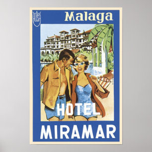 Malaga Hotel Miramar Poster