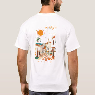 Malaga Málaga Spanje witte stad kleding T-shirt