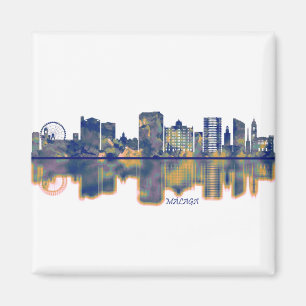 Malaga Skyline Magneet
