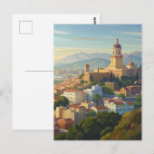 Malaga Spanje Cityscape reizen Briefkaart (Voorkant / Achterkant)