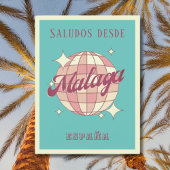 Malaga Spanje España Retro  Briefkaart