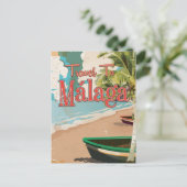 Málaga, Spanje Poster vakantie Briefkaart (Staand voorkant)