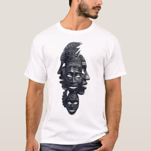 Malagasië Ancestrale Masker Stamgeest T-Shirt