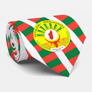 Malagassische Vlag & Zegel, Vlag van Madagaskar Stropdas