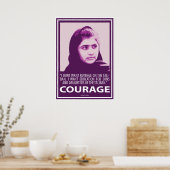 Malala - Afbeelding van Courage (Paarse reeks) Poster (Keuken)