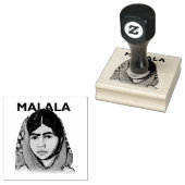 Malala Yousafzai, Inspirerend feministische kunst Rubberstempel (Gestempeld)