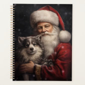 Malamute d'Alaska avec Noël du Père Noël (Devant)