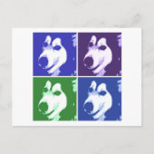 Malamute Dog Briefkaart (Voorkant)