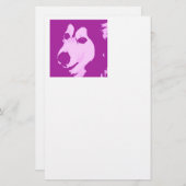 Malamute Dog Briefpapier (Voorkant / Achterkant)