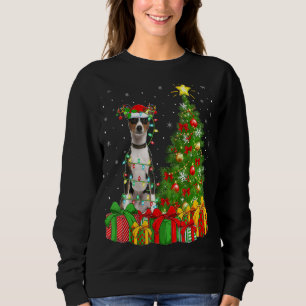 Malamute Dog Lighting Xmas - kerstboom - Santa Hat Trui